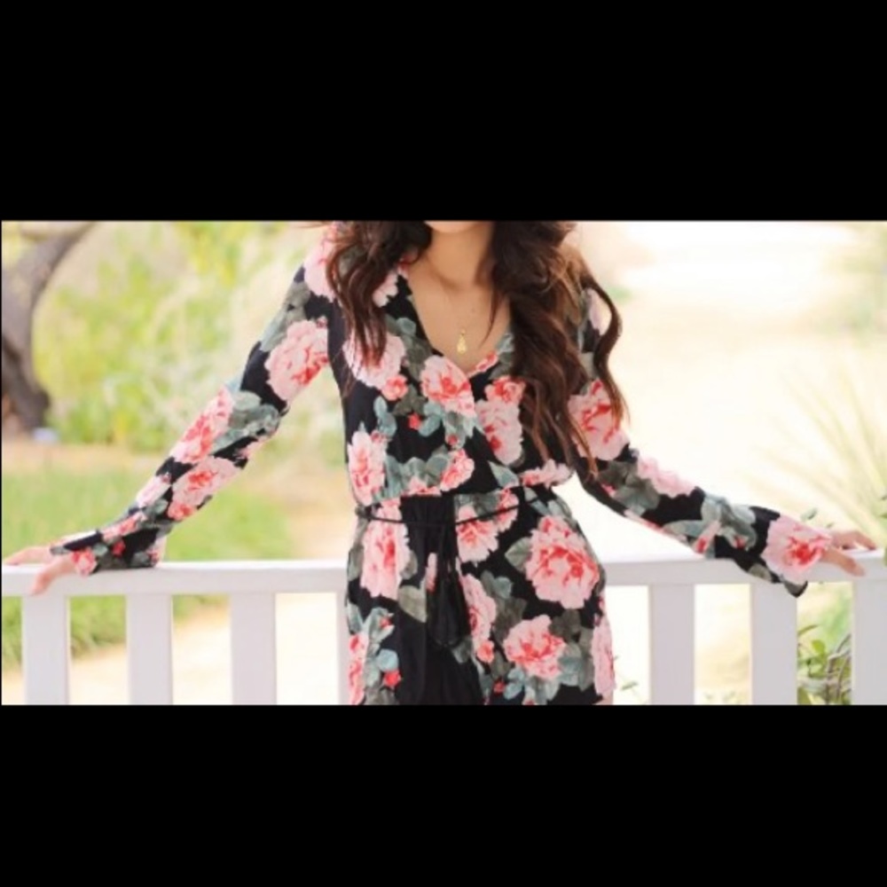 Floral romper jumper